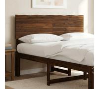 vidaXL Testiera con bordo vivo ROSTOCK Marrone Scuro 150 cm