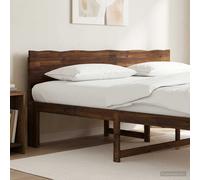 vidaXL Testiera con bordo vivo ROSTOCK Marrone Scuro 200 cm