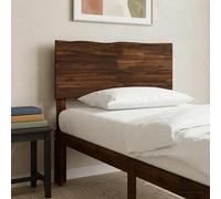 vidaXL Testiera con bordo vivo ROSTOCK Marrone Scuro 75 cm