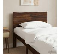 vidaXL Testiera con bordo vivo ROSTOCK Marrone Scuro 90 cm