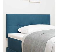 vidaXL Testiera con bottoni imbottita blu scuro 100 cm in velluto