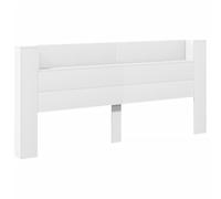 vidaXL Testiera con Contenitore a LED Bianca 220x16,5x103,5 cm