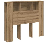 vidaXL Testiera con Contenitore Artigianale 120x19x104,5cm Multistrato, testiera Letto, arredo Camera da Letto, testiera libreria