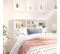 vidaXL Testiera con Contenitore Bianco 120x19x103,5 cm