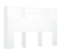 vidaXL Testiera con Contenitore Bianco 160x19x103,5 cm