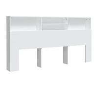 vidaXL Testiera con Contenitore Bianco 200x19x103,5 cm