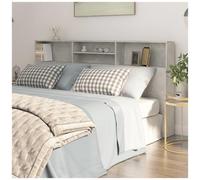 VIDAXL - Testiera Con Contenitore Grigio Cemento 200x19x103,5 Cm