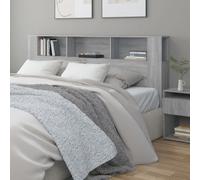 vidaXL Testiera con Contenitore Grigio Sonoma 200x18,5x104,5 cm