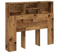 vidaXL Testiera con contenitore in legno truciolato 120x19x103,5 cm