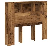 vidaXL Testiera con Contenitore Legno 120x19x104,5 cm in Multistrato, testiera Letto, arredo Camera da Letto, testiera libreria