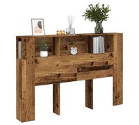 vidaXL Testiera con Contenitore Legno 160x18,5x103,5 cm in Truciolato, testiera Letto, arredo Camera da Letto, testiera libreria