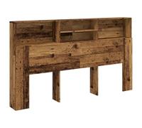 vidaXL Testiera con Contenitore Legno 180x19x103,5 cm in Truciolato, testiera Letto, arredo Camera da Letto, testiera libreria, Mobile Camera da Letto