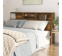 VIDAXL - Testiera Con Contenitore Rovere Fumo 200x19x103,5 Cm