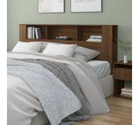 vidaXL Testiera con Contenitore Rovere Marrone 200x18,5x104,5 cm