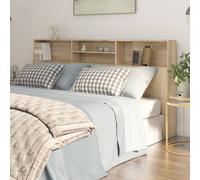 vidaXL Testiera con Contenitore Rovere Sonoma 200x19x103,5 cm