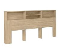 vidaXL Testiera con Contenitore Rovere Sonoma 220x19x103,5 cm