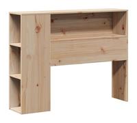 vidaXL Testiera con Ripiani 100 cm in Legno Massello di Pino, testata letto, testiera in legno massello, testiera con scomparti, testiera in legno