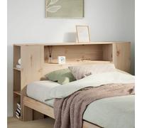 vidaXL Testiera con Ripiani 160 cm in Legno Massello di Pino, Testata Letto, testiera in Legno massello, testiera con Scomparti, testiera in Legno