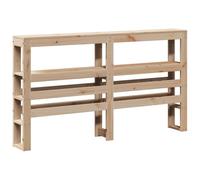 vidaXL Testiera con Ripiani 160 cm in Legno Massello di Pino, Testata Letto, testiera in Legno massello, testiera con Ripiani, testiera in Legno