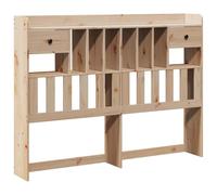 vidaXL Testiera con Ripiani 160 cm in Legno Massello di Pino, Testata Letto, testiera in Legno massello, testiera con Scomparti, testiera in Legno