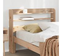 vidaXL Testiera con Ripiani 75 cm in Legno Massello di Pino, testata letto, testiera in legno massello, testiera con ripiani, testiera in legno