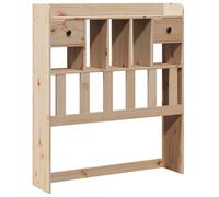 vidaXL Testiera con Ripiani 75 cm in Legno Massello di Pino, Testata Letto, testiera in Legno massello, testiera con Scomparti, testiera in Legno