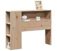 vidaXL Testiera con Ripiani 75 cm in Legno Massello di Pino, Testata Letto, testiera in Legno massello, testiera con Scomparti, testiera in Legno