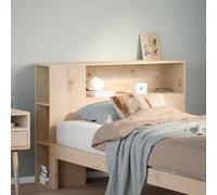 vidaXL Testiera con Ripiani 90 cm in Legno Massello di Pino