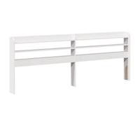 vidaXL Testiera con Ripiani Bianca 180 cm in Legno Massello di Pino, Testata Letto, testiera in Legno massello, testiera con Ripiani