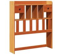 vidaXL Testiera con Ripiani Marrone Cera 100 cm in Legno di Pino, Testata Letto, testiera in Legno massello, testiera con Scomparti, testiera in Legno