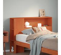 vidaXL Testiera con Ripiani Marrone Cera 100 cm in Legno di Pino