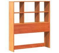 vidaXL Testiera con Ripiani Marrone Cera 100 cm in Legno di Pino, Testata Letto, 6 Ripiani, Rustico