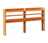 vidaXL Testiera con Ripiani Marrone Cera 160 cm Legno Massello di Pino, Testata Letto, testiera in Legno massello, testiera con Ripiani