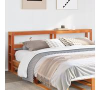 vidaXL Testiera con Ripiani Marrone Cera 180 cm Legno Massello di Pino