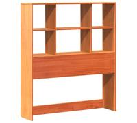 vidaXL Testiera con Ripiani Marrone Cera 75 cm in Legno di Pino, Testata Letto, testiera in Legno massello, testiera con Scomparti, testiera in Legno