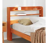 vidaXL Testiera con Ripiani Marrone Cera 75 cm Legno Massello di Pino, Testata Letto, testiera in Legno massello, testiera con Ripiani