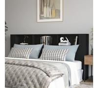 vidaXL Testiera con Scomparti Nera 220x18,5x104,5 cm