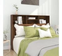 vidaXL Testiera con Scomparti Rovere Marrone 140x19x103,5 cm