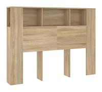 vidaXL Testiera con Scomparti Rovere Sonoma 140x18,5x104,5 cm
