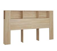 vidaXL Testiera con Scomparti Rovere Sonoma 180x18,5x104,5 cm