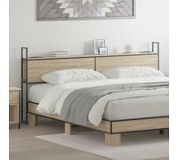 vidaXL Testiera con Stazione di Carica e Storage rovere sonoma 200 cm