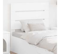 vidaXL Testiera con testiera Bianco 100 cm Legno multistrato