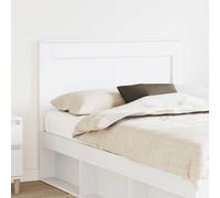 vidaXL Testiera con testiera Bianco 120 cm Legno Multistrato, Testiera Letto Moderna, Arredamento Resistente, Design Retangolare, Linee Semplici, Decorazione Funzionale, Idee per la Stanza