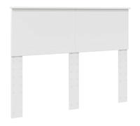 vidaXL Testiera con testiera Bianco 120 cm Legno Multistrato, Testiera per Letto, Stile Moderno, Design Rettangolare, Mobile Minimalista, Legno ingegnerizzato Resistente, Facile da assemblare