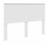 vidaXL Testiera con testiera Bianco 140 cm Legno Multistrato, Accenti Eleganti per la Camera, Accessori Moderni, Zona Notte stilosa, Design Contemporaneo, Ambiente Confortevole