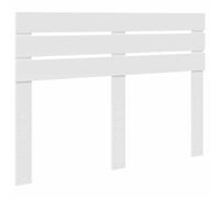 vidaXL Testiera con testiera Bianco 140 cm Legno Multistrato, Testiera Moderna, Design Rettangolare, Struttura in Legno, Arreda La Camera, Accessorio di Stile