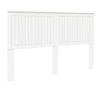 vidaXL Testiera con testiera Bianco 160 cm Legno Multistrato, Accenti Eleganti per la Camera, Accessori Moderni, Zona Notte stilosa, Design Contemporaneo, Ambiente Confortevole