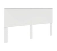 vidaXL Testiera con testiera Bianco 180 cm Legno Multistrato, Accenti Eleganti per la Camera, Accessori Moderni, Zona Notte stilosa, Design Contemporaneo, Ambiente Confortevole