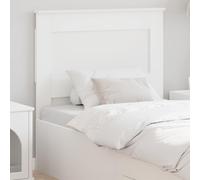 vidaXL Testiera con testiera Bianco 90 cm Legno Multistrato, Testiera Letto Moderna, Arredamento Resistente, Design Retangolare, Linee Semplici, Decorazione Funzionale, Idee per la Stanza