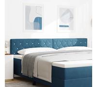 vidaXL Testiera con testiera Blu Scuro 200 cm Pelle Sintetica